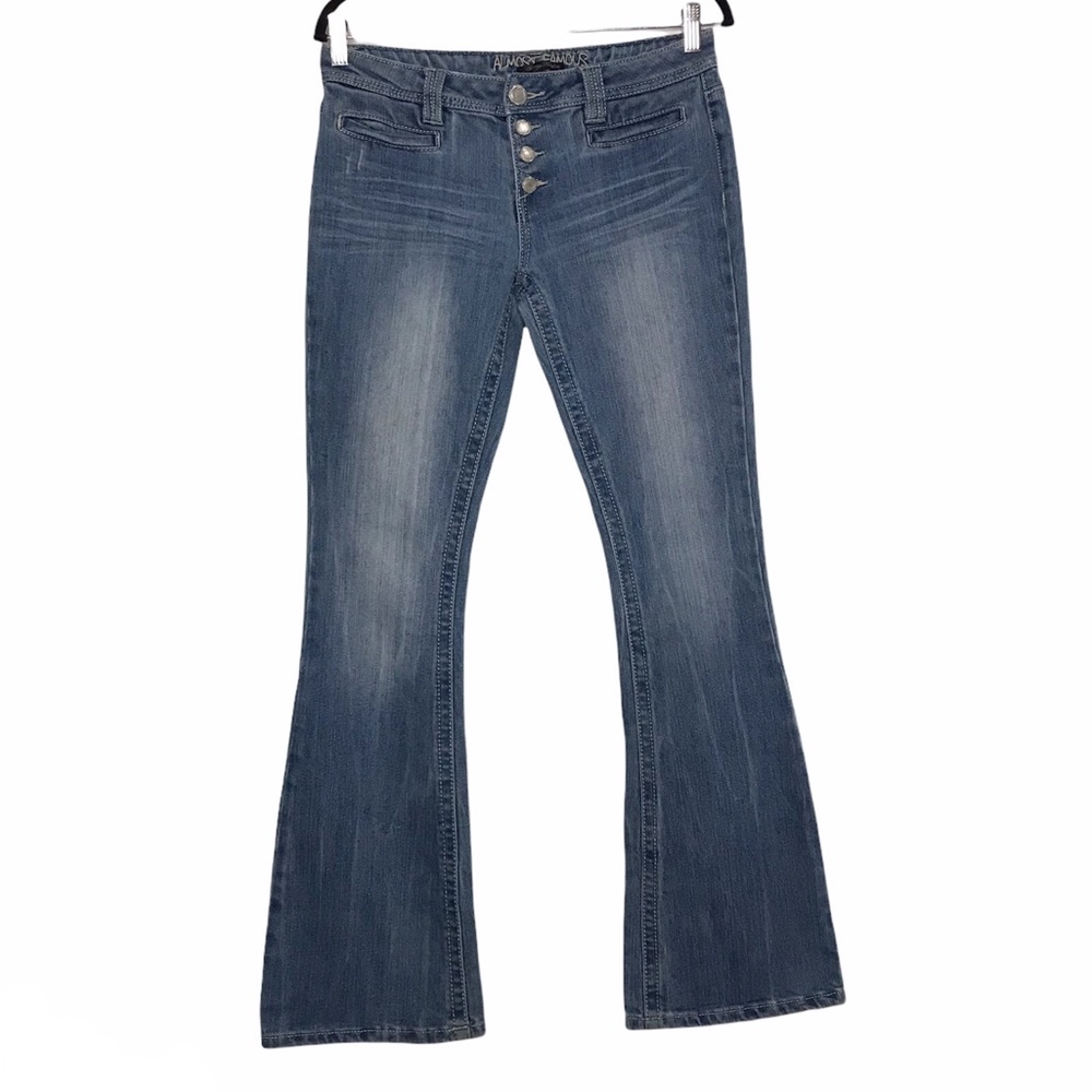 Vintage Almost Famous Y2K Flared Low Rise Denim Jeans
